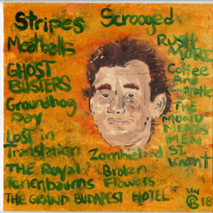 Bill Murray mixed media painting by Rick Casados