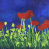 Night Poppies acrylic painting by Margo Casados