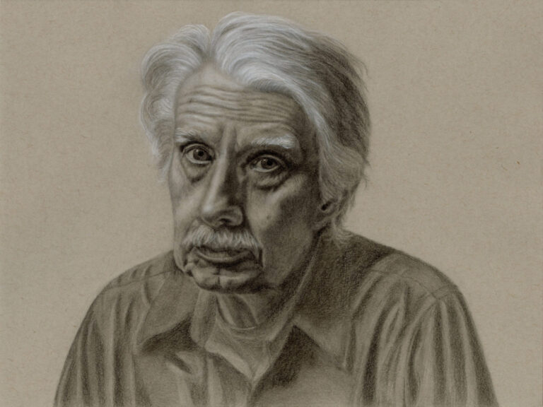 Portrait of Robert graphite & charcoal by Margo Casados