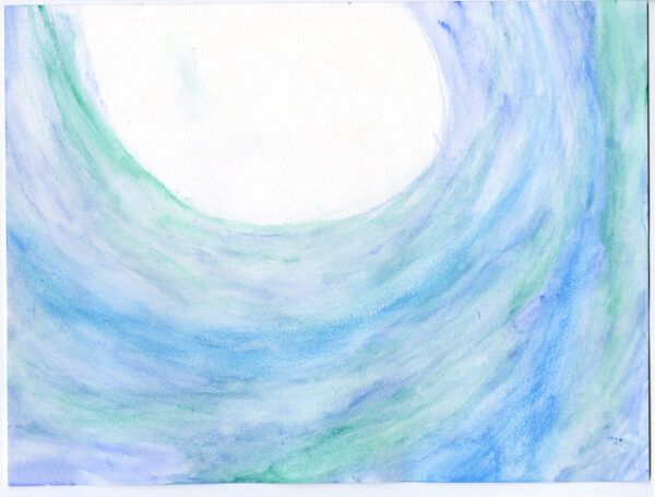 Watercolor painting "Water Tunnel" by Niko Casados