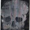 Skull #1 mixed media painting by Rick Casados